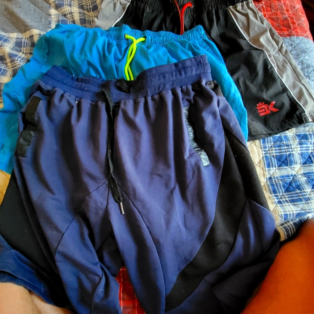 3 pair of gym shorts